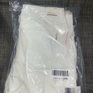Vintage America White Fringe Capri Pants